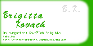 brigitta kovach business card